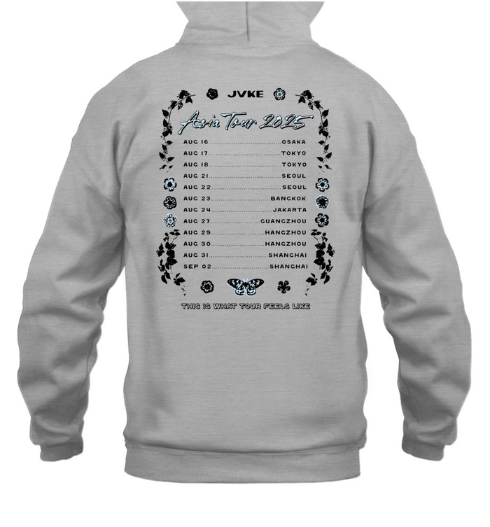 JVKE Tシャツ ASIA TOUR BLACK TEE サイズ L JVKE Asia Tour August 2025 T-Shirt | Custom prints store | T